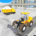 雪地起重机道路救援3D